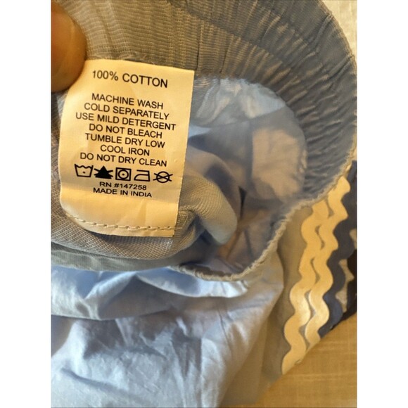 Simply Southern Lightweight Summer Shorts Blue Ricrac Women's Sz XL‎ -  NEW - Picture 9 of 10